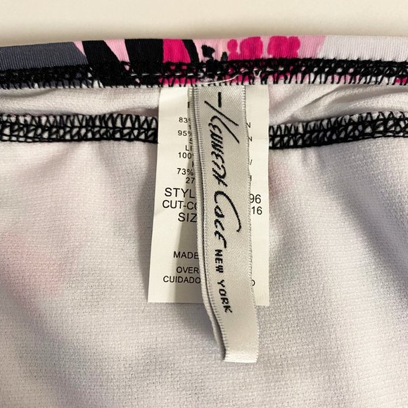 Kenneth Cole New York Rose Print Swim Bottom - Picture 5 of 7